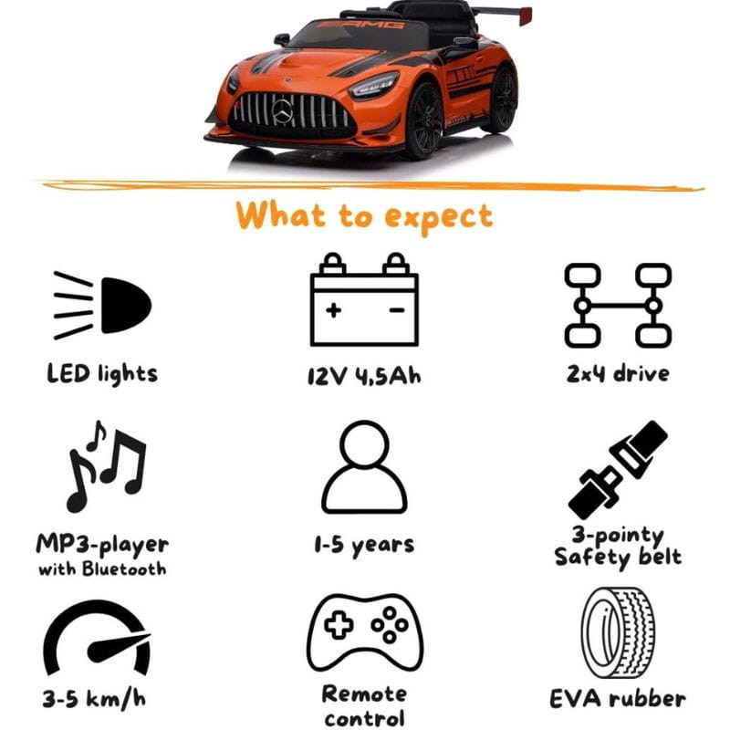 Mercedes AMG GT3 Coche eléctrico para niños - Ítem4