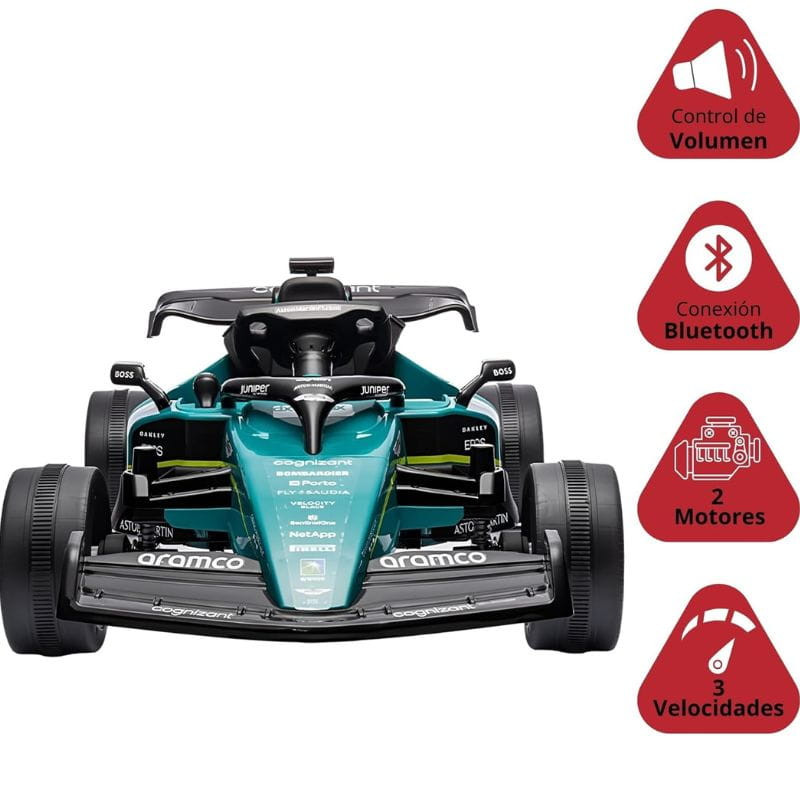 Coche F1 24V Verde Racing Green - Coche eléctrico para niños - Ítem1