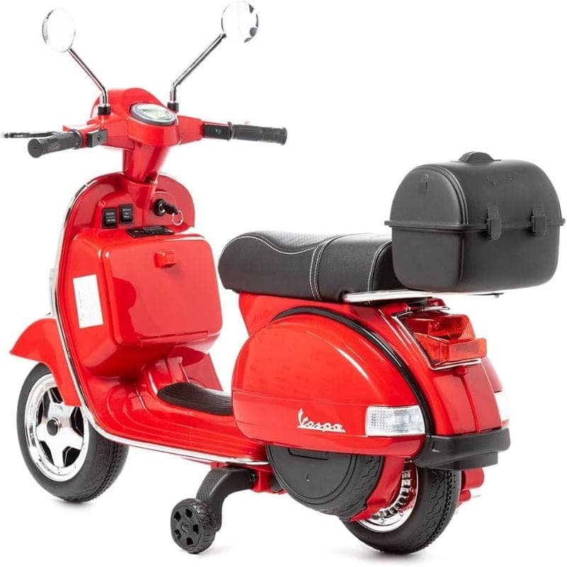  Vespa PX150 12V Rouge - Moto électrique pour enfants   image arrière
