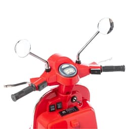 Vespa PX150 12V Rouge - Moto électrique pour enfants image du guidon