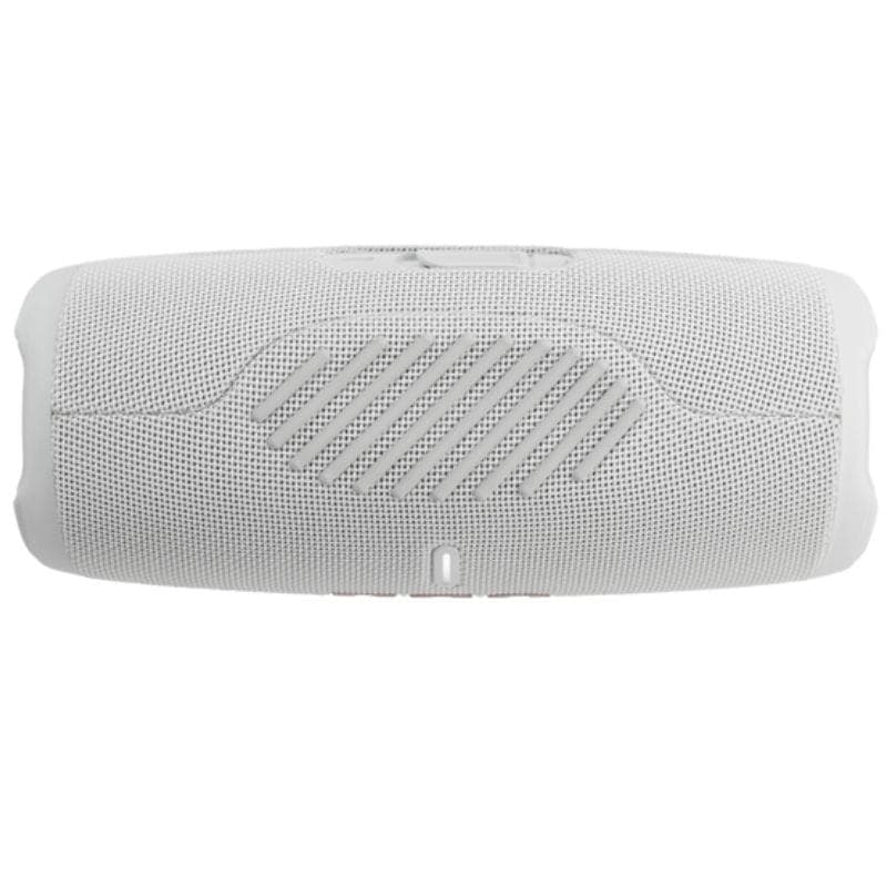 Image du bas de la JBL Charge 5 blanche