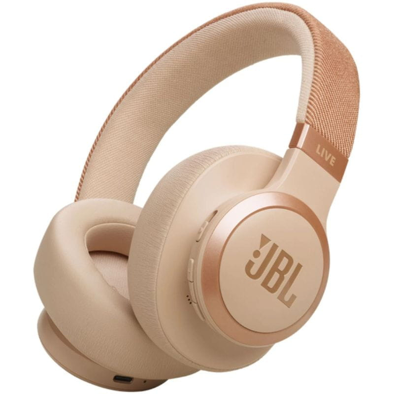 Auscultadores Bluetooth JBL Live 770NC ANC Bege - Item