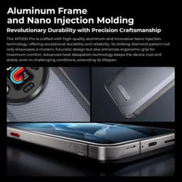 Oukitel WP200 Pro 5G 24 Go/1 To Noir cadre en aluminium