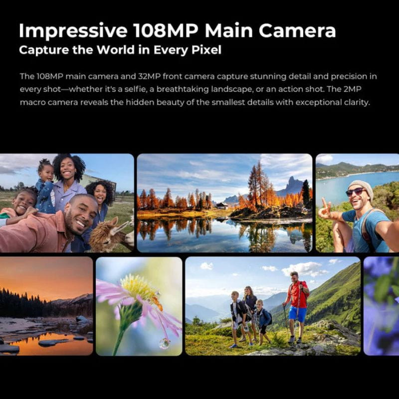 Coque Et Verre Trempé Pour Oukitel WP200 Pro - Housse TPU Souple Noir + Protection écran 6.7"