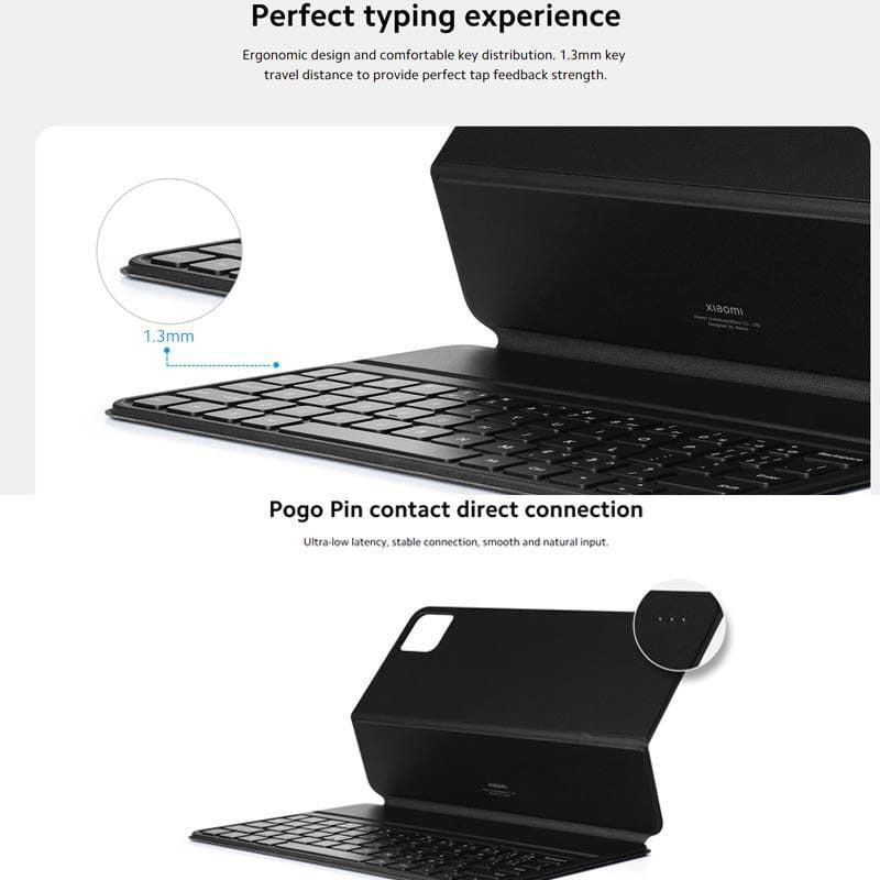 Capa Smart Case com Teclado para Xiaomi Pad 6 Branco - Item3