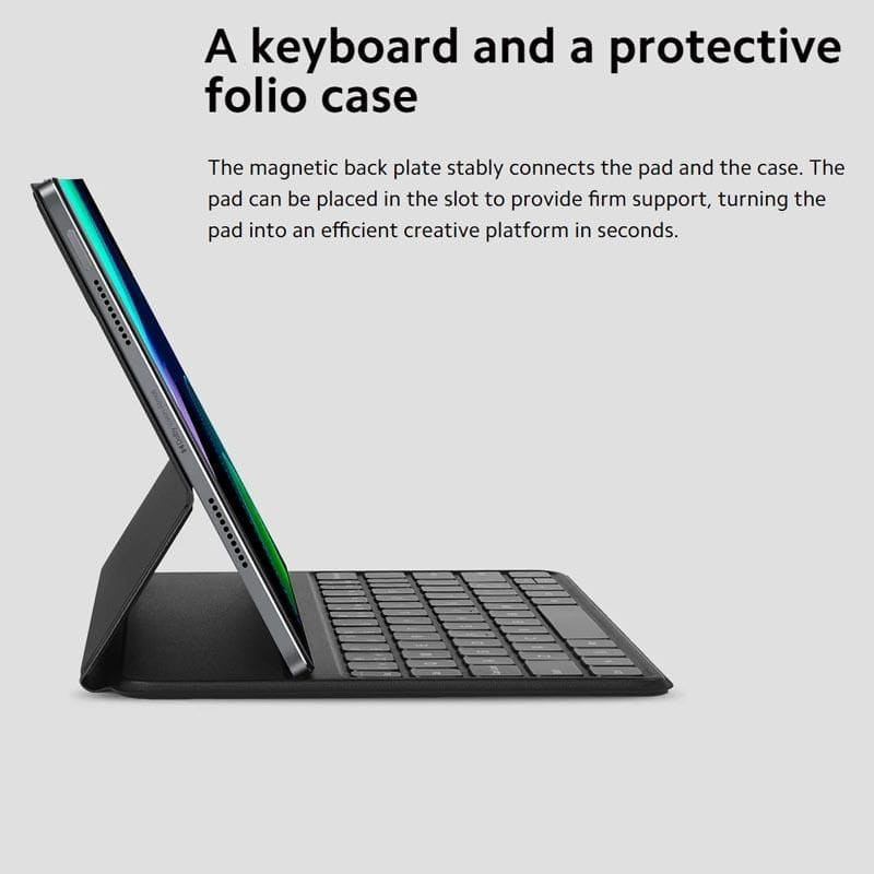 Capa Smart Case com Teclado para Xiaomi Pad 6 Branco - Item2