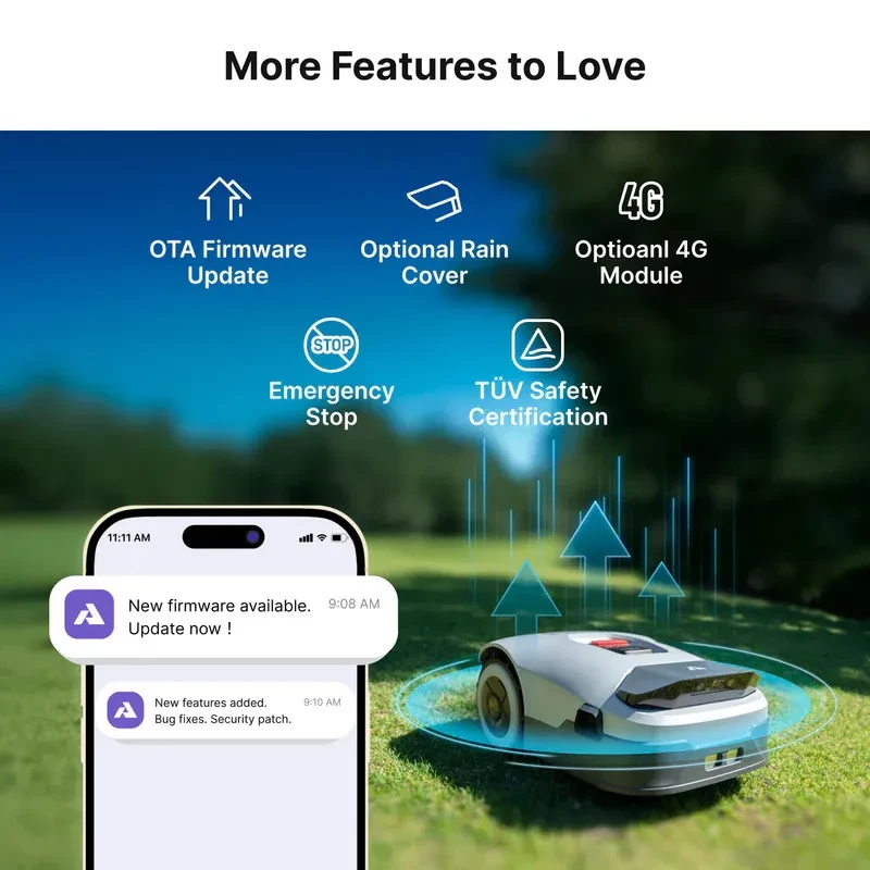 Anthbot Genie 3000 jusqu'à 3600 m² sans câble périphérique - Robot tondeuse avec IA - Ítem5