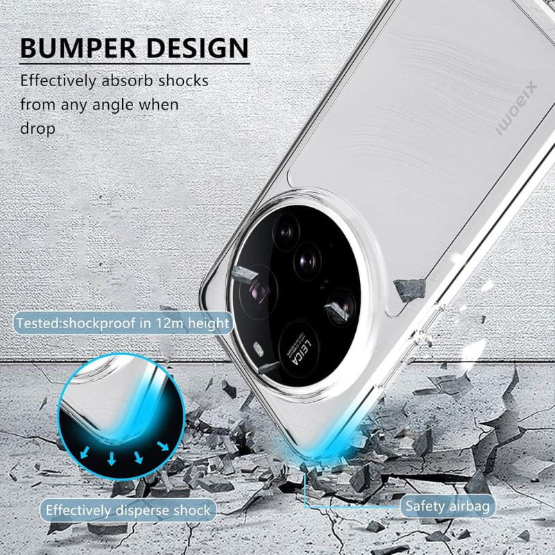 Coque Antichoc Premium pour Xiaomi 15 5G Transparent - Ítem5