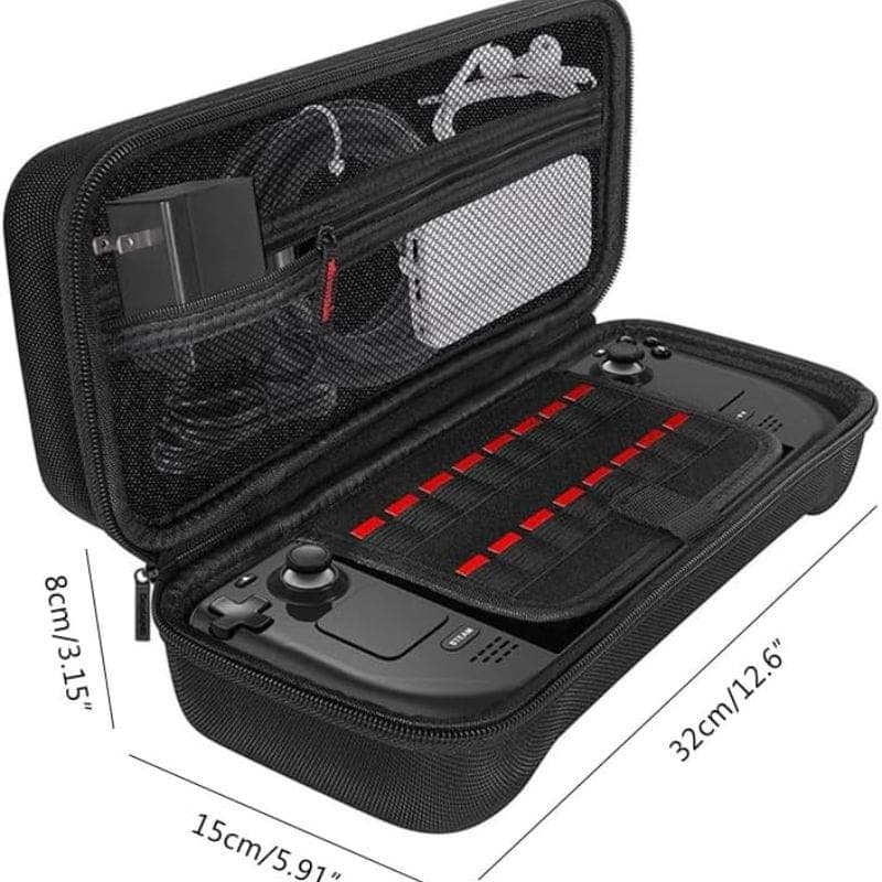 Funda de Transporte Rígida para Steam Deck medidas