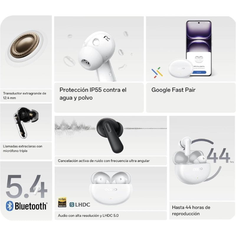 OPPO Enco Air4 Pro Blanco - Auriculares - Ítem2