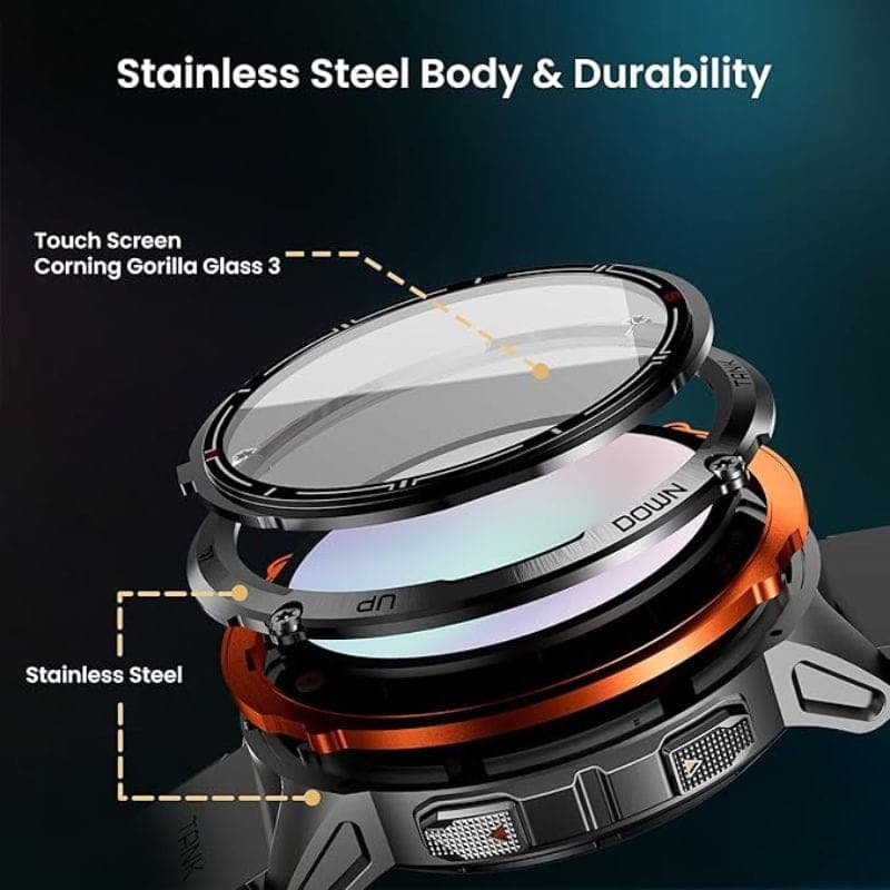 Kospet Tank T3 Ultra 2 Édition spéciale Noir - Montre intelligente image  du corps en aluminium