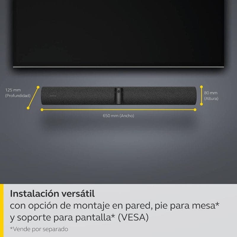 JABRA PANACAST 50 Barra de Vídeo Inteligente medidas