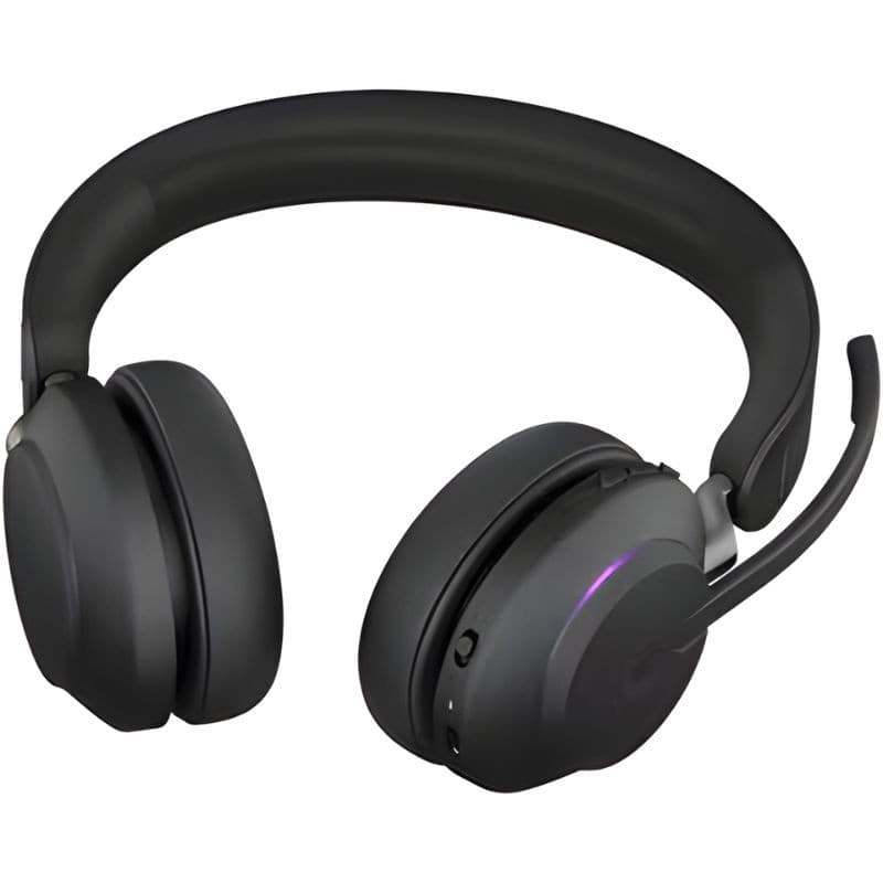 Jabra Evolve2 65 UC Stereo USB-A Preto, vista de baixo