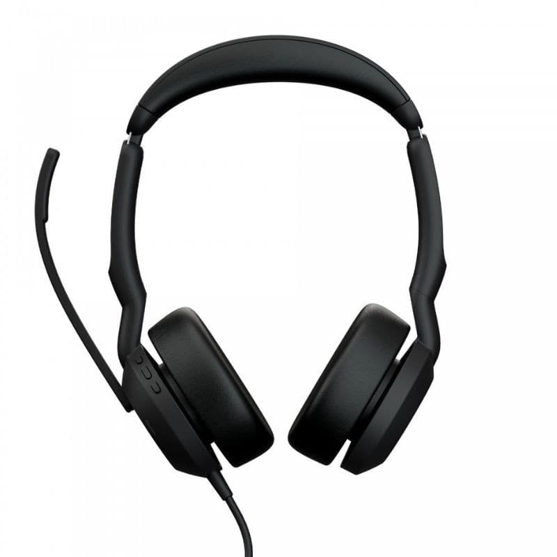 Jabra Evolve2 50 UC Stéréo (USB-C) Noir, vue de face