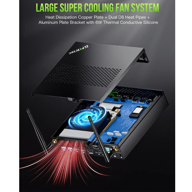 GMKtec NucBox K10 Intel i9-13900HK/64Go/2To Noir - Ítem5