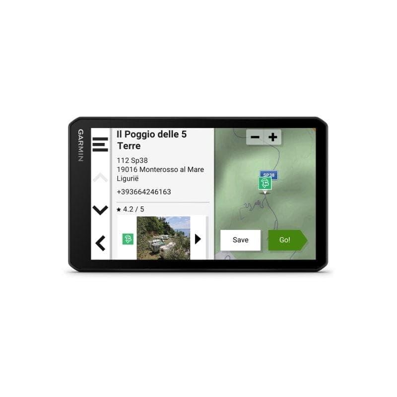 Frente de Garmin CamperCam 795 - Navegador GPS