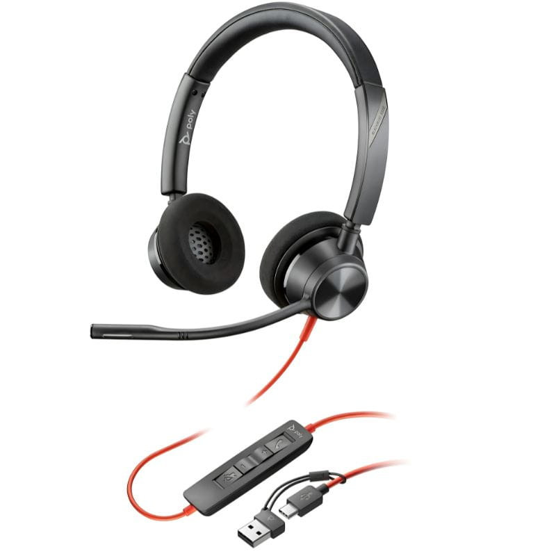 POLY Blackwire 3320 USB-C avec adaptateur USB-A - Casque PC - Ítem