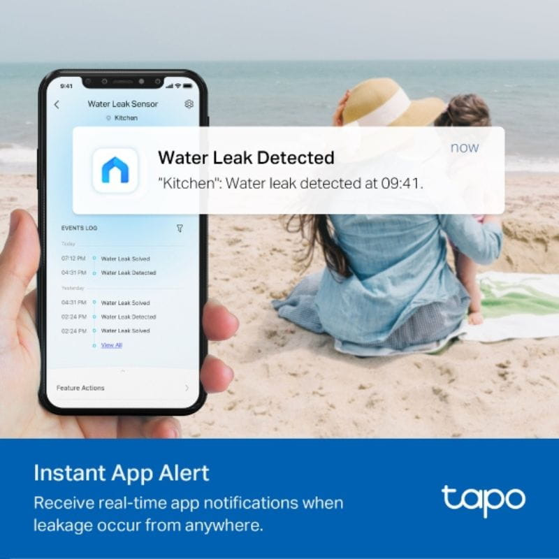 TP-Link Tapo T300 Inalámbrico - Sensor inteligente de fugas de agua con alarma 90dB - Ítem2