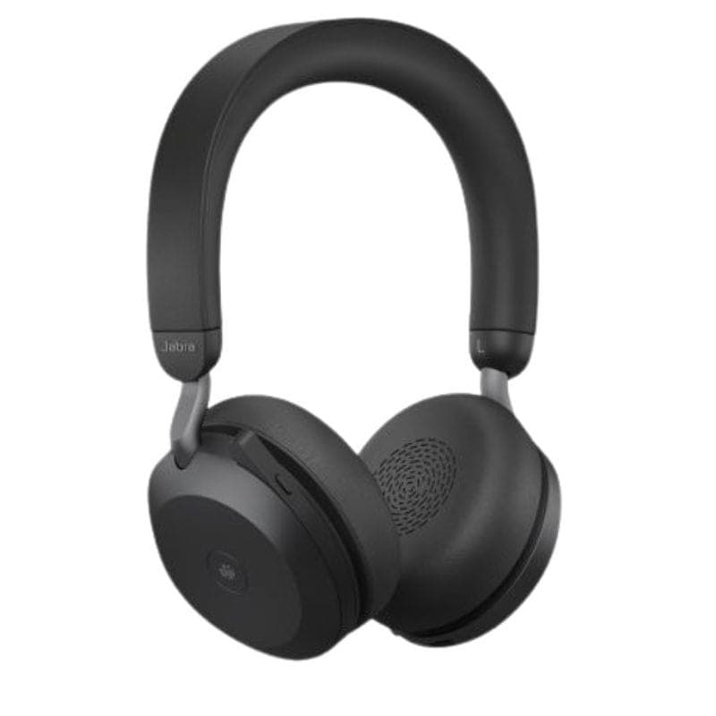 Jabra Evolve2 75 Bluetooth Preto - Imagem frontal dos auscultadores sem fios