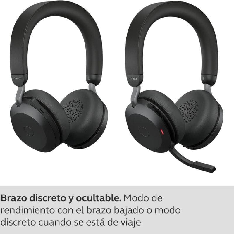 Jabra Evolve2 75 Bluetooth Preto - Auscultadores sem fios com microfone de boom