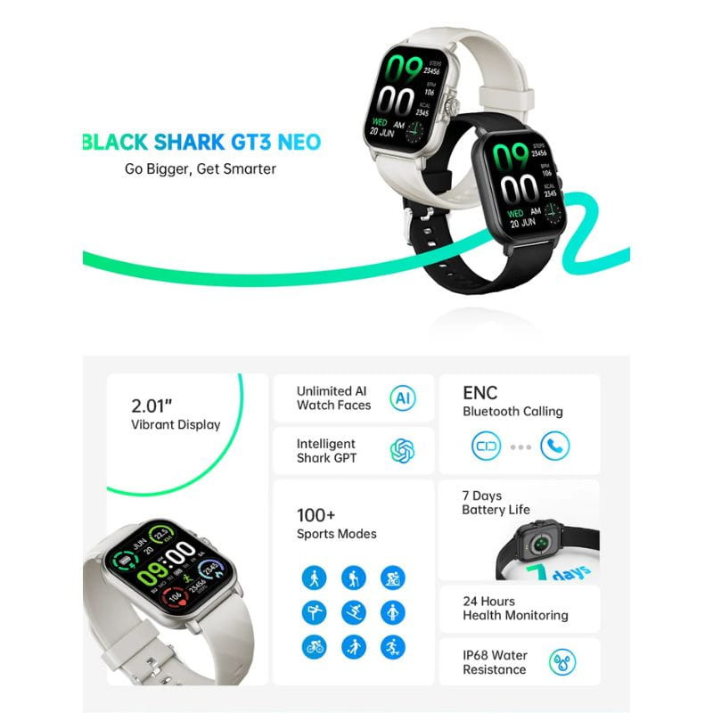 Black Shark GT 3 Neo Preto - Smartwatch - Item1