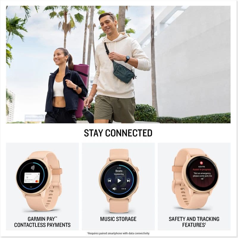 Conexión de Garmin Vívoactive 6 Rosa