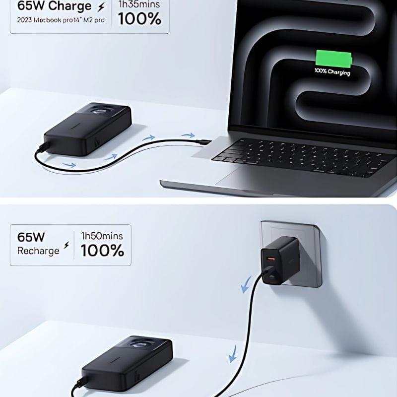 Baseus Free2Pull 20000mAh 65W - Power Bank - Item1