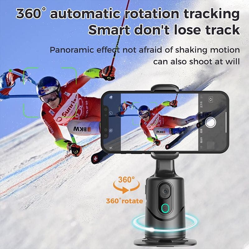 Gimbal Q12 Suivi automatique avec IA, rotation automatique