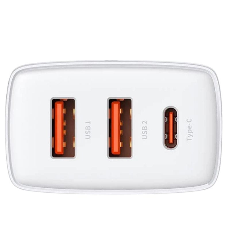 Baseus Compact Quick Charger 30W Blanco - Cargador de pared 2xUSB-A 1xUSB-C - Ítem2