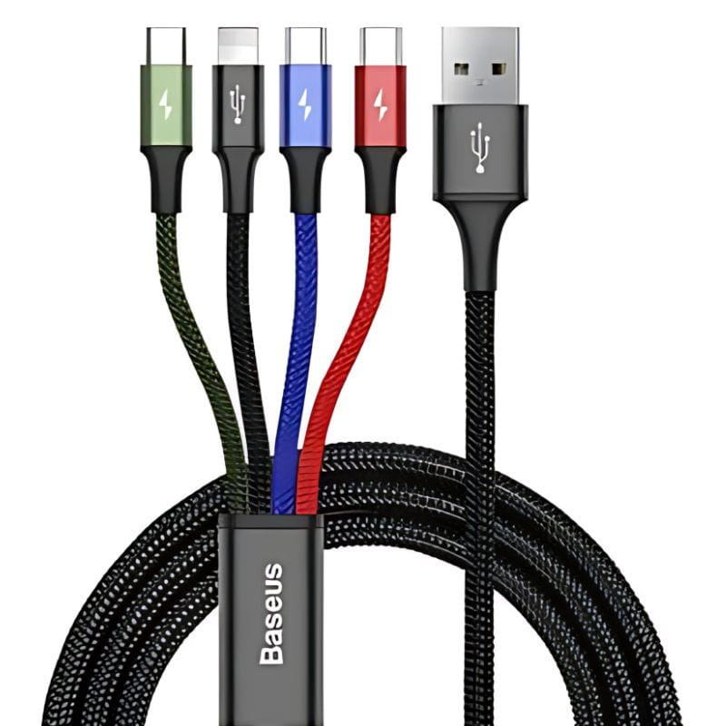 Baseus Fast 4 in 1 - 2xUSB-C 1xLightning 1xMicroUSB - Ítem
