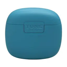 Imagem traseira do estojo de carregamento do JBL Tune Flex 2 Turquoise