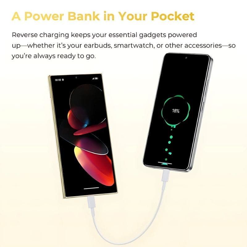 Oukitel C61 Pro 8GB/256GB Preto - função de carregamento invertido