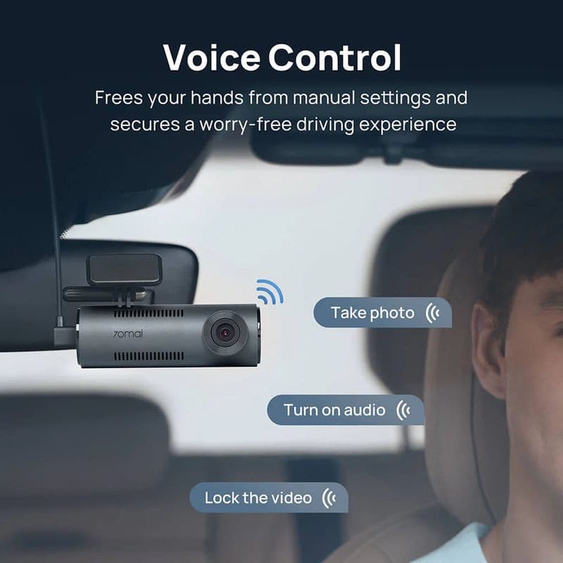 Controlo por voz de 70mai Dash Cam M310
