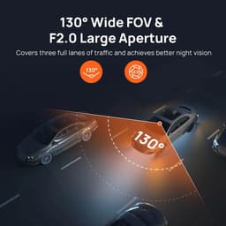 Angle de vue de 70mai Dash Cam M310