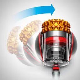 Dyson Cinetic Big ball Multi floor 2 - Aspirador de trenó com esfera autorradiante, ciclones dourados, corpo transparente e mangueira flexível para manobra