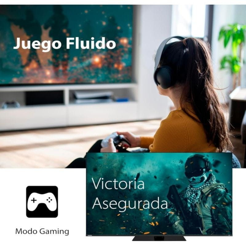 Toshiba 50QV3F63DG 50 UHD QLED Smart TV Negro - Ítem9
