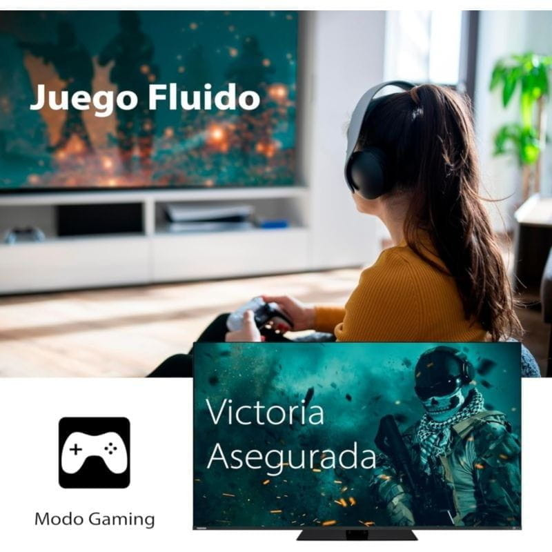 Toshiba 65QV3F63DG 65 4K UHD QLED Smart TV Negro - Ítem9