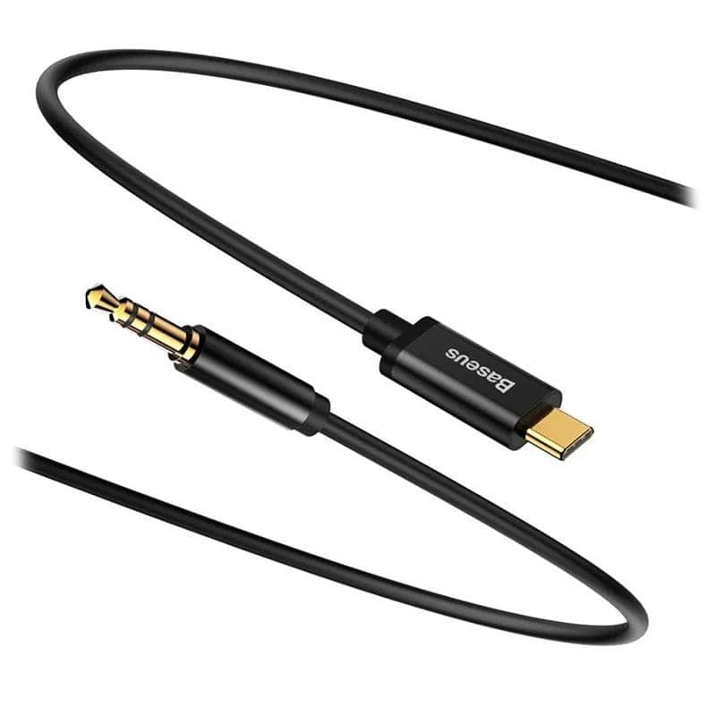 Baseus Yiven - Câble audio USB Type C vers mini-jack 3,5 mm, vue de face
