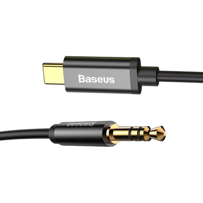 Baseus Yiven - Câble audio USB Type C vers mini-jack 3,5 mm image des connecteurs