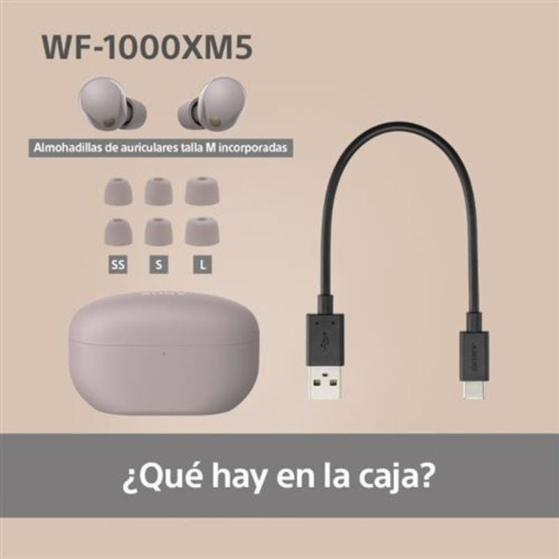 Sony WF-1000XM5 Rose avec réduction de bruit (ANC) - Ítem7