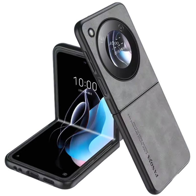 Funda de Polipiel para Nubia Flip Gris - Ítem