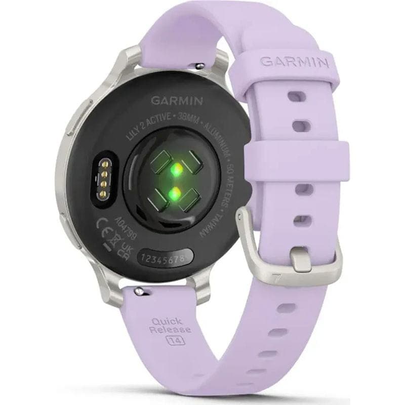 Trasera de Garmin Lily 2 Active Plata