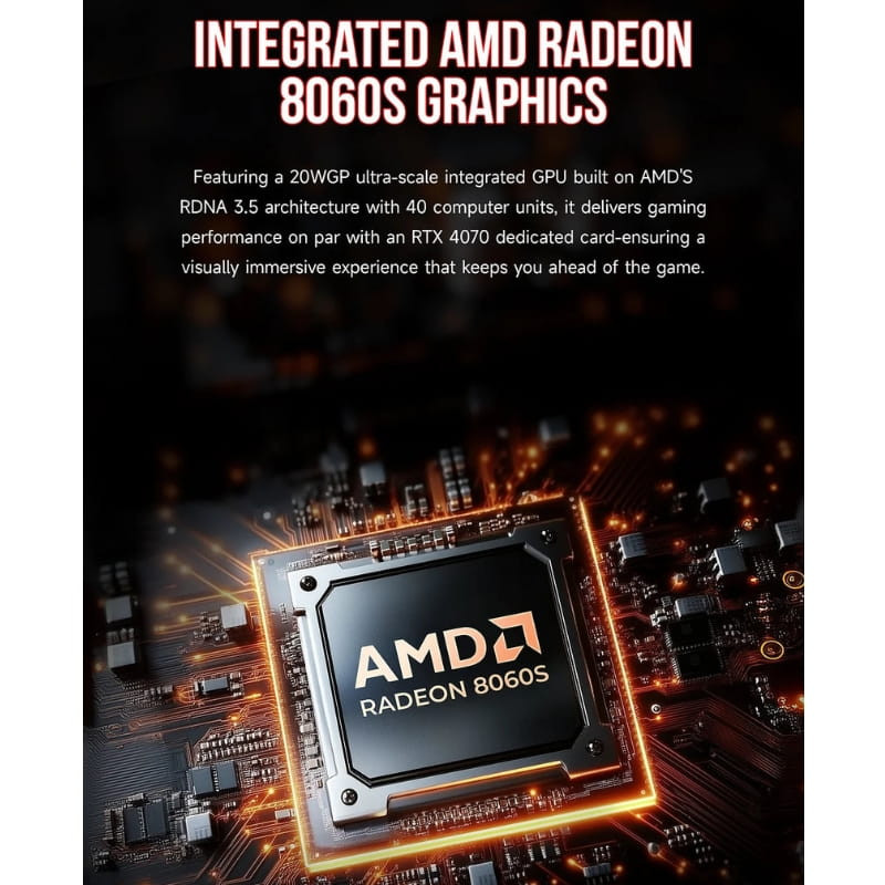 GMKtec EVO-X2 AMD Ryzen AI Max+ 395 128Go/2To - Ítem6