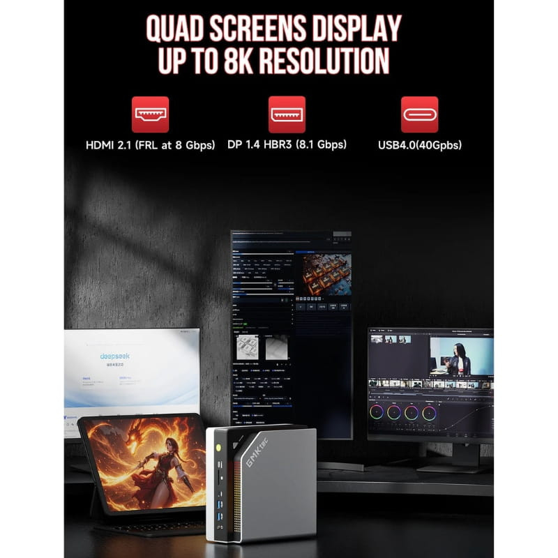 GMKtec EVO-X2 AMD Ryzen AI Max+ 395 128Go/2To - Ítem7