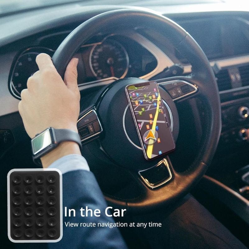 Support adhésif pour smartphone avec ventouse Noir - Ítem1