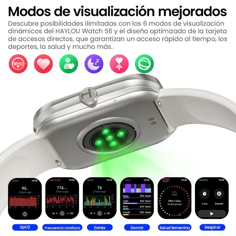 Haylou Watch S6 Blanco - Ítem3