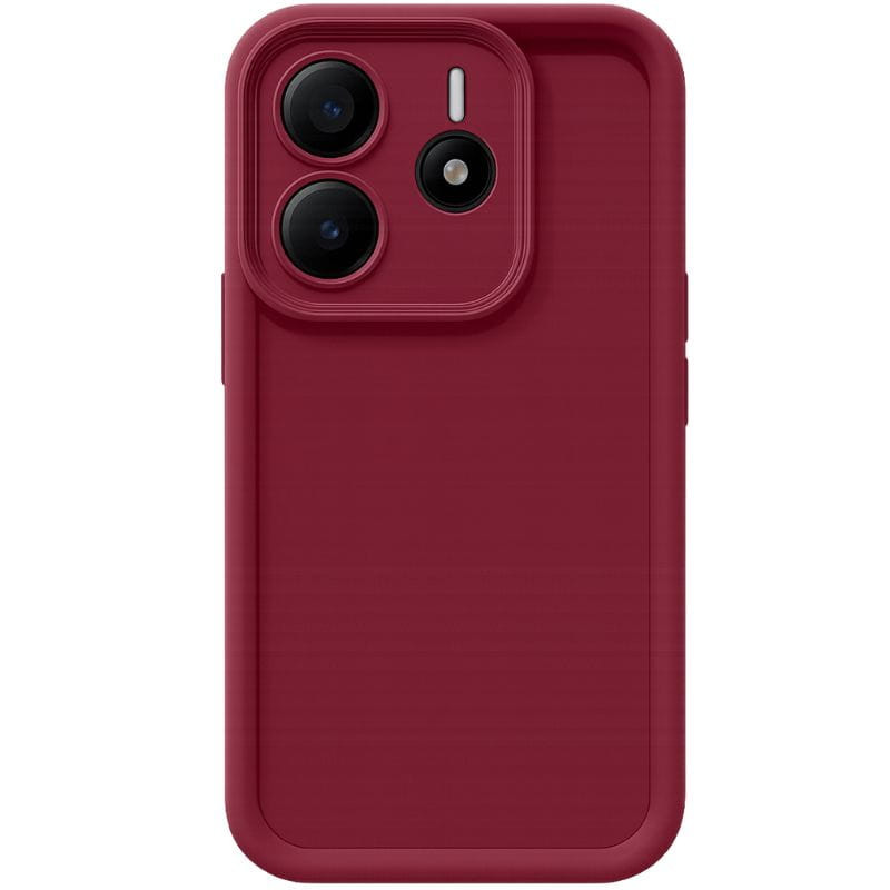 Capa de silicone fosca Xiaomi Redmi Note 14 4G Vermelha - Item