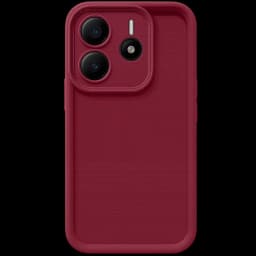 Coque en silicone mate Xiaomi Redmi Note 14 4G Rouge