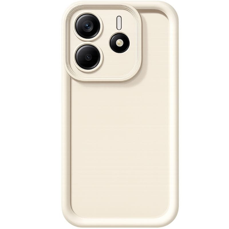 Capa de silicone fosca Xiaomi Redmi Note 14 5G Branca - Item