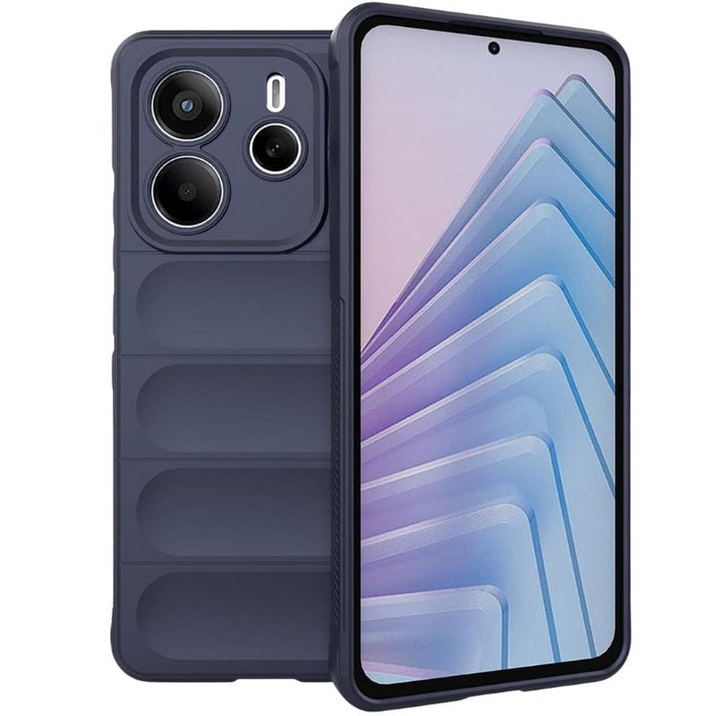 Capa de silicone Wave Redmi Note 14 5G Azul Escuro - Item